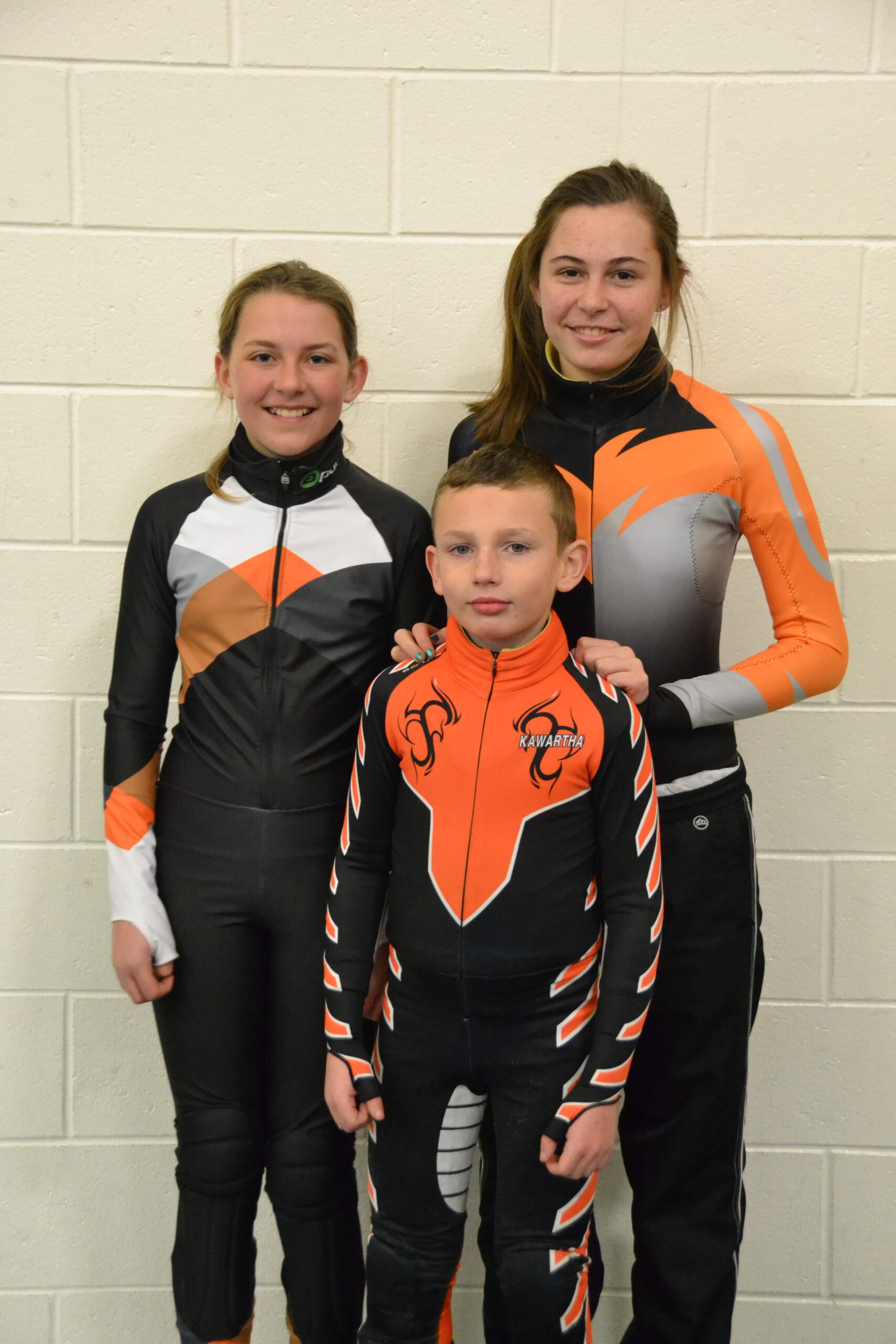 Versions of our skinsuit, including the tiger suit.